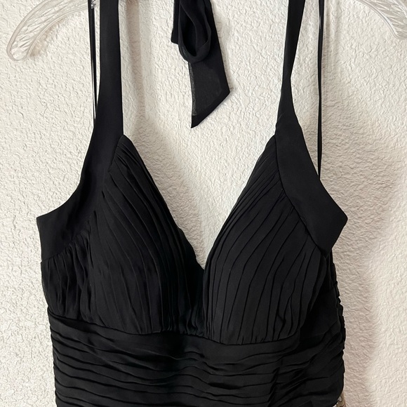 BLACK HALTER DRESS - Picture 4 of 5